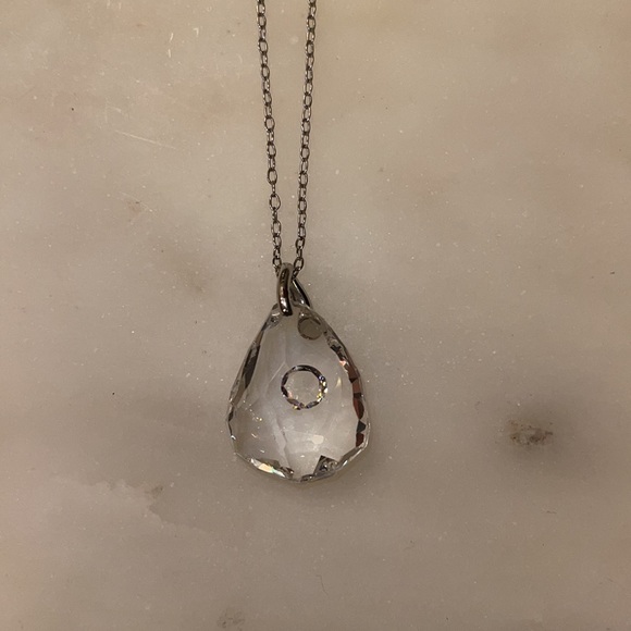 Swarovski crystal pendant with mini crystal within - Picture 2 of 8